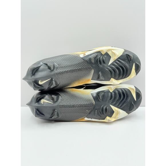 Size 10 Nike Mens Vapor Edge 360 Pro Football Cleats Black Gold A08277-001 - Picture 8 of 9